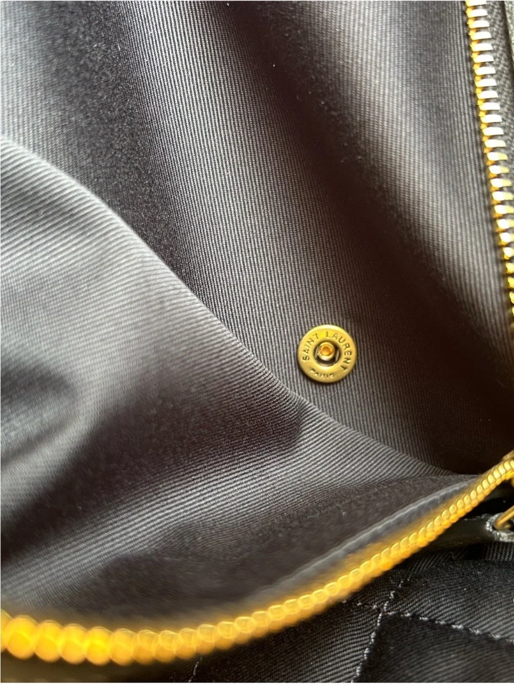 Saint Laurent YSL monogram, ES giant, quilted black, leather, travel bag, Italy